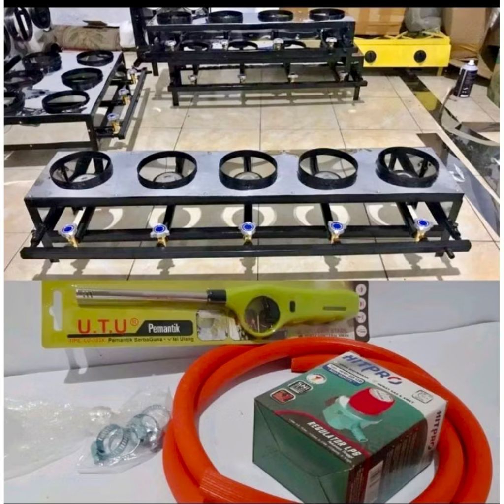 Kompor Serabi Solo 5 Tungku | Kompor Martabak Mini 5 Tungku