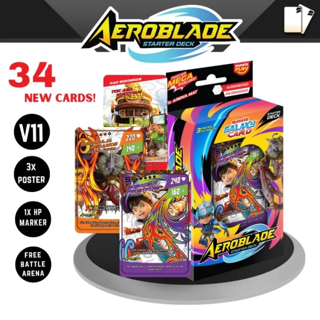 Aeroblade Starter Deck - Boboiboy Monsta Galaxy Card
