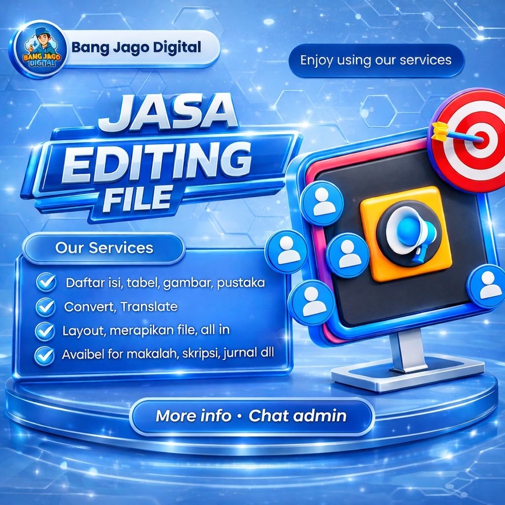 [EXPRESS FREE REVISI] Editing File | Jasa Ketik Merapikan File, bikin CV, Daftar Pustaka, daftar tab