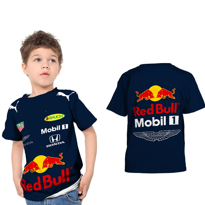 RED BULL F1 FORMULA Jersey Kaos anak Sublime Fullprint