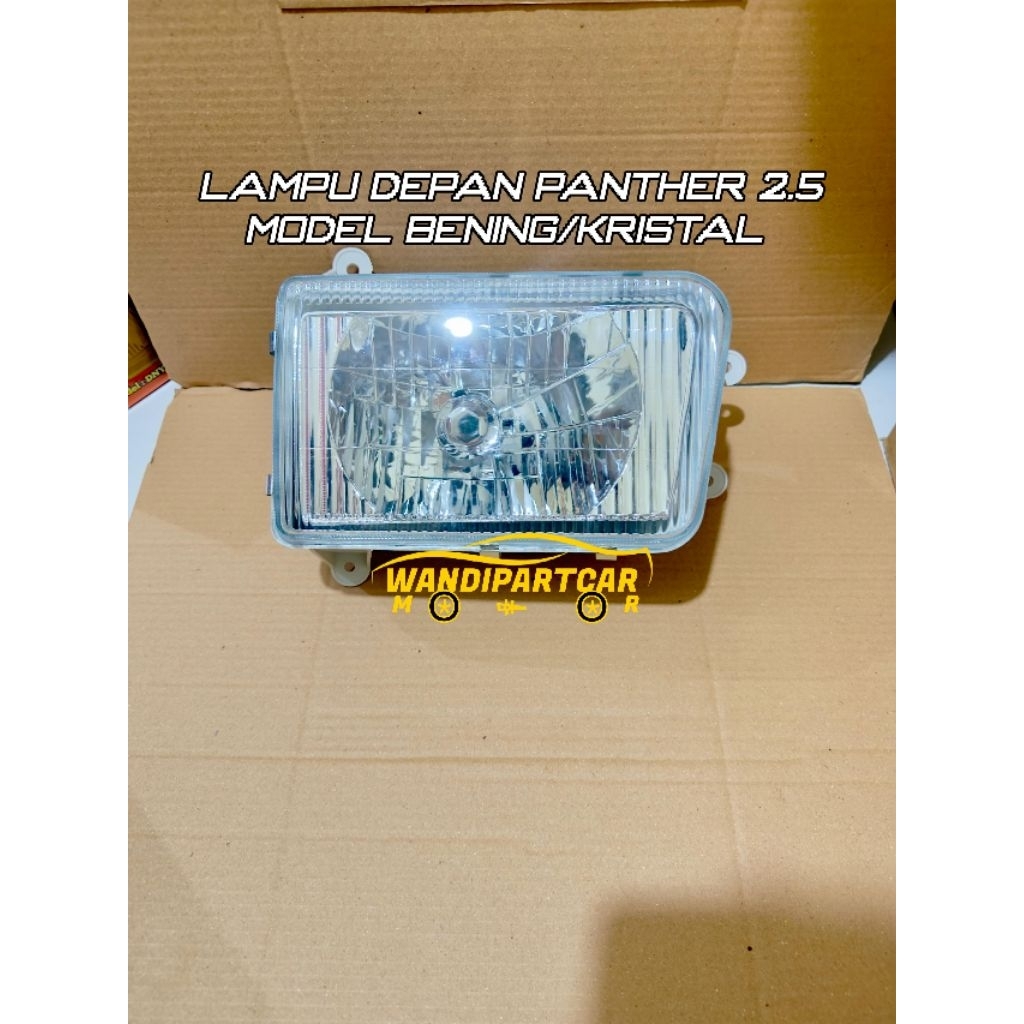 HEADLAMP LAMPU DEPAN PANTHER 2.5 PANTHER KOTAK MODEL BENING KRISTAL