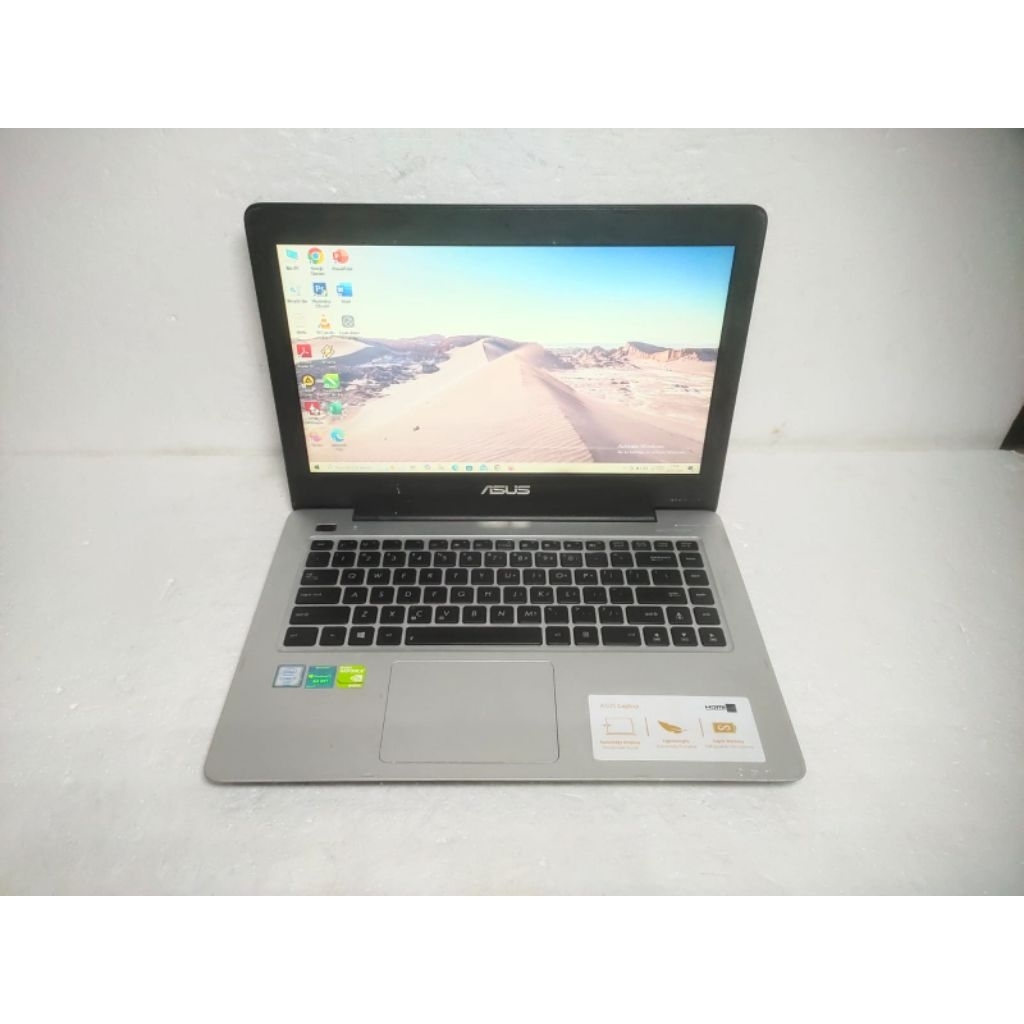 B159 Laptop Asus A456U core i7-6500U Ram 12GB ssd 256gb Double VGA Siap pakai