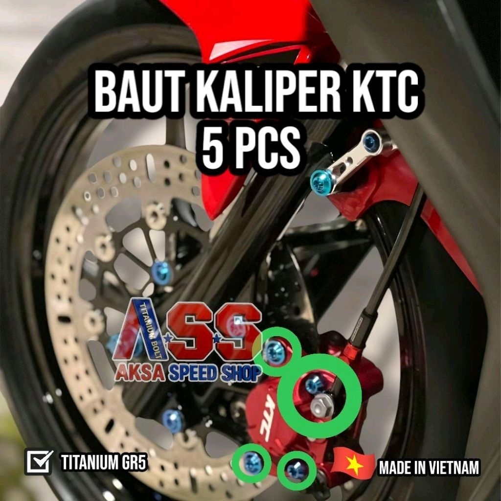 Baut Kaliper KTC isi 5 Pcs Titanium Grade 5