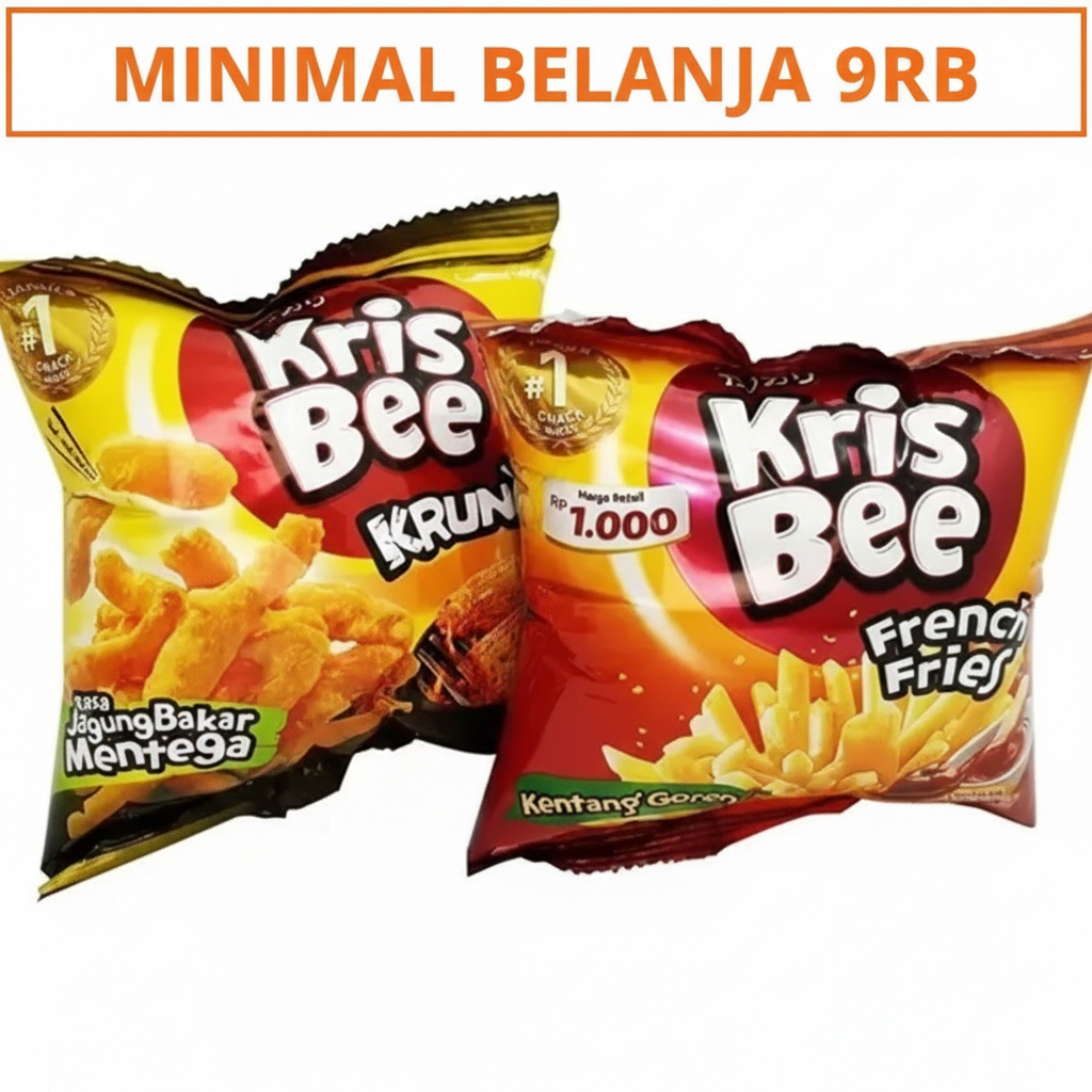 CIKI KrissBee French Fries 9gr - Cemilan Anak Murah Makanan Ringan