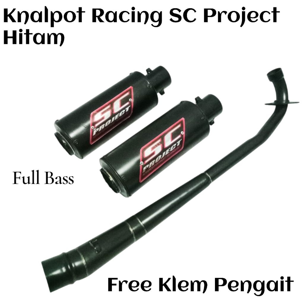 Knalpot Racing SC Project Karisma Shogun Supra Jupiter Revo Vega Smash Crypton Kaze