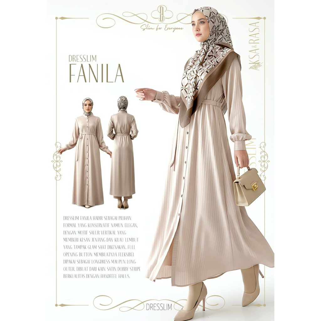 Rabbani - gamis muslim wanita DRESSLIM FANILA