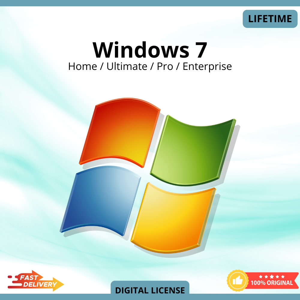 Windows 7 Ultimate | Pro | Home Premium | Home Basic | Enterprise Original Key Lifetime