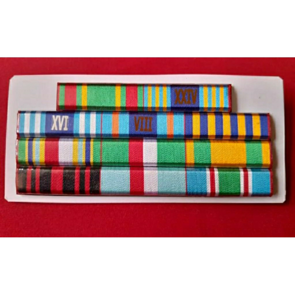 CUSTOM PDH PITA TANDA JASA, Pakaian Dinas Harian TANDA KEHORMATAN, SATYA LENCANA, LENCANA PDH TNI AD