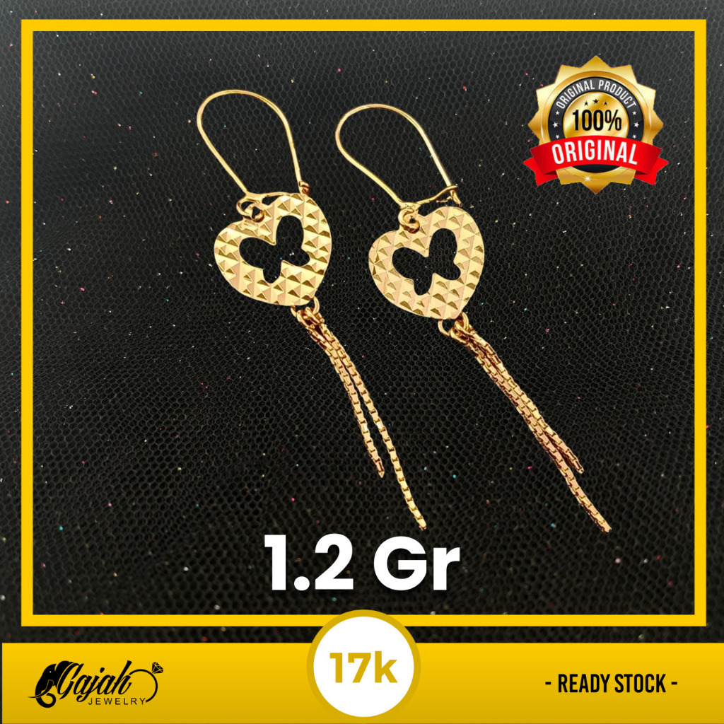 Anting Emas 17K - Toko Emas Gajah - 1.2 Gram 3481