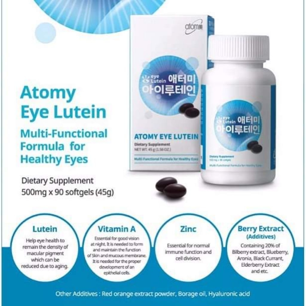 ATOMY VITAMIN MATA EYE LUTEIN isi 90 Vitamin Mata Original Korea ready