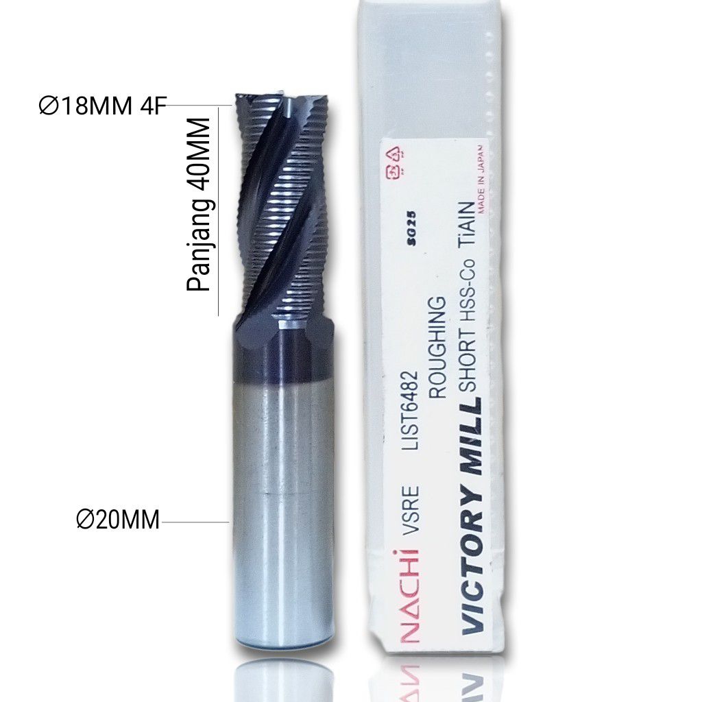 Endmill 18MM 4FLUTE Roughing Nachi Japan Matabor Fais 18 mm 4F Cutter Miling 18 4 Flute new