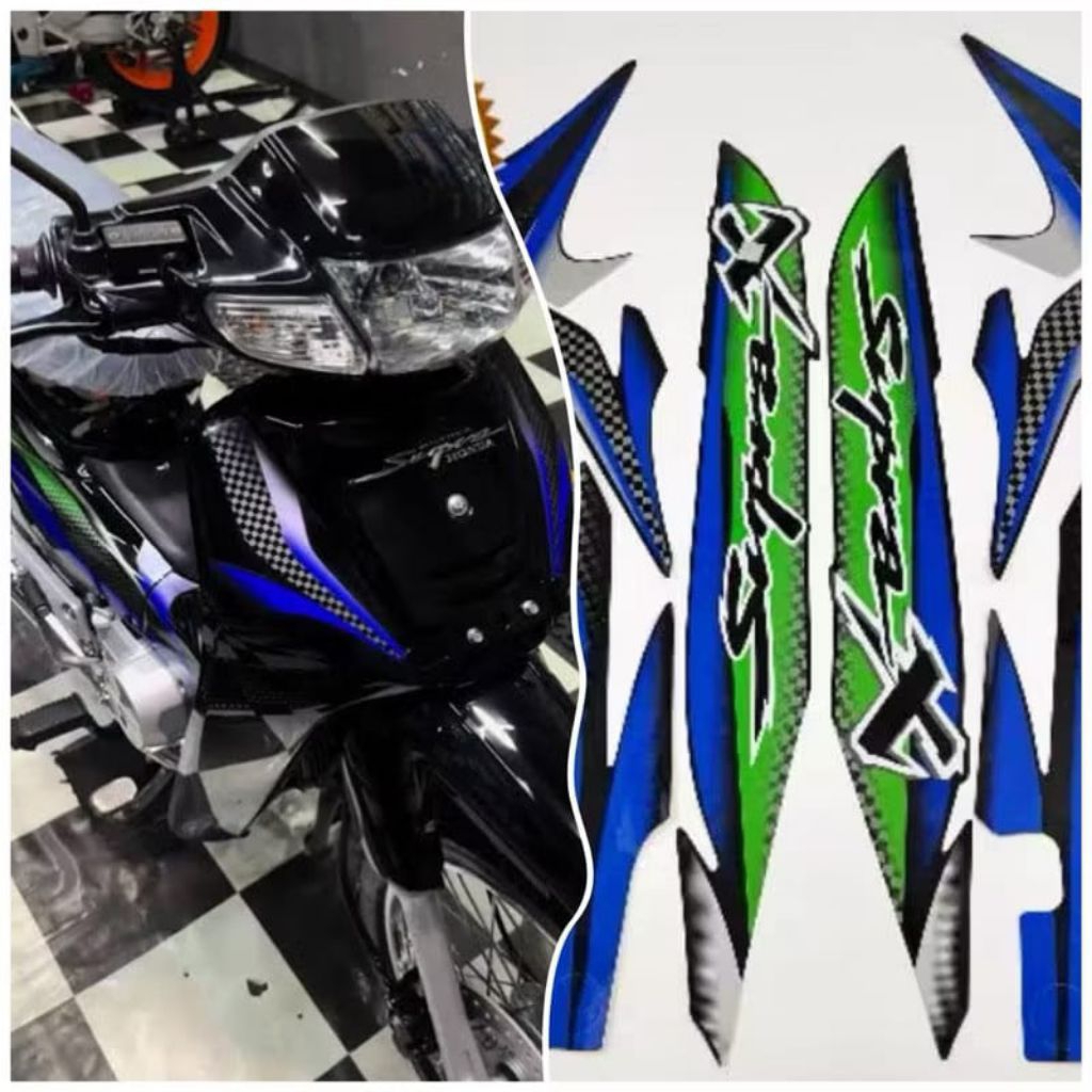 striping setiker Supra x lama old