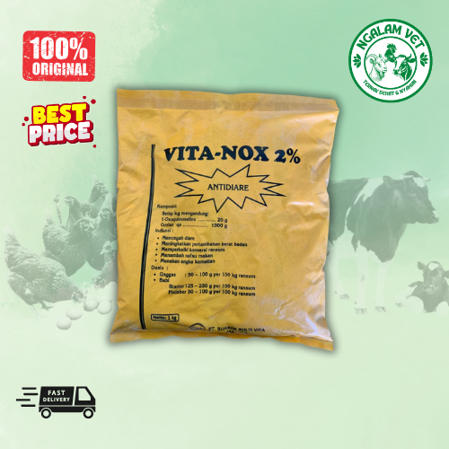 Vitanox 1 kg - Premix Pemacu Pertumbuhan & Penambah Berat Badan Hewan