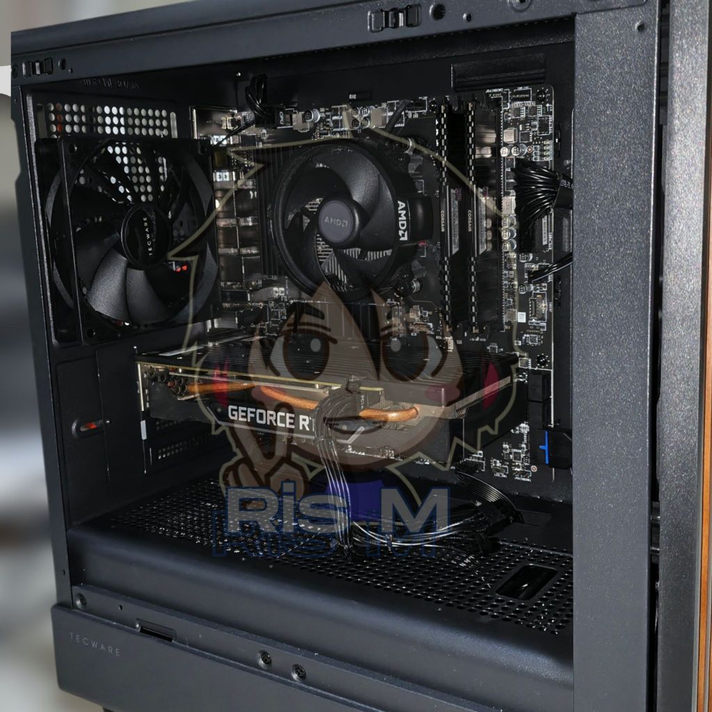 PC GAMING FULL BLACK RYZEN 5 3600 + RTX 2060 SUPER
