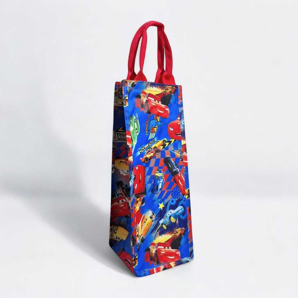 Tas Botol 2 Liter Motif Anak Laki-Laki Lucu Tas Tumbler Totebag Karakter Anti Air Size 12 x 12 x 32 