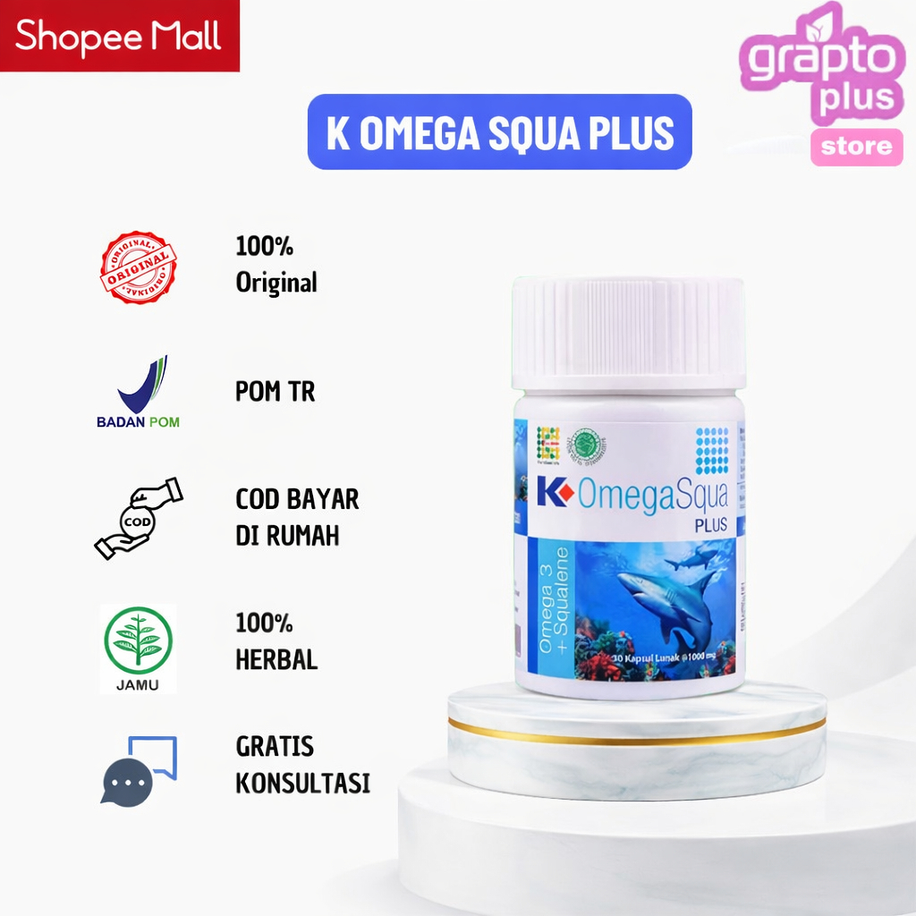 K Omega Squa Plus Original - Omega Squa K Link Fish Oil Omega 3
