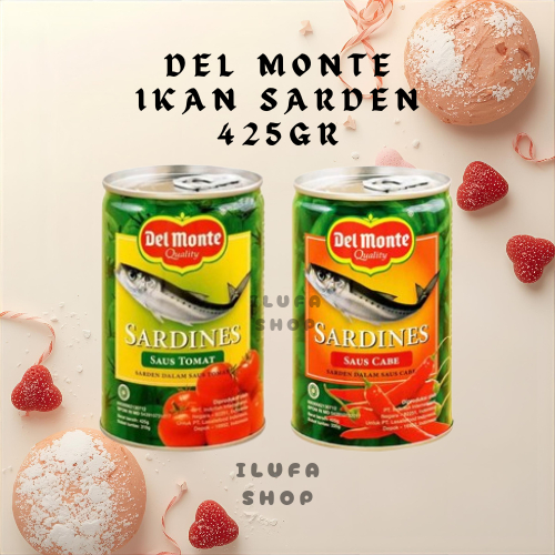 DELMONTE SARDEN KALENG SAUS TOMAT SAUS CABE 425GR