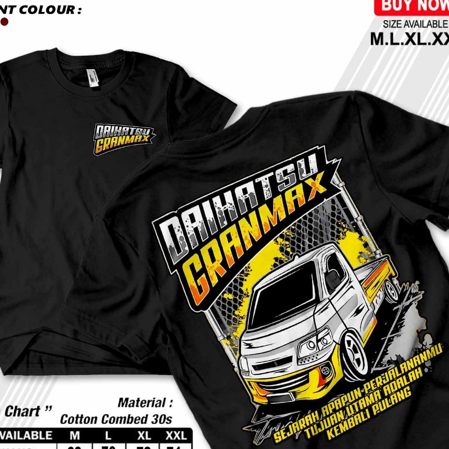 Kaos Distro Daihatsu Grandmax | Kaos Distro Pria | Baju Kaos Pria | Kaos Racing | Kaos Viral Tiktok