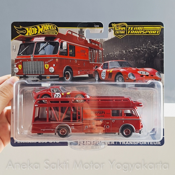 Hotwheels Team Transport Ferrari 250 GTO Fiat 642 Bartoletti transporter premium diecast rare hot wh