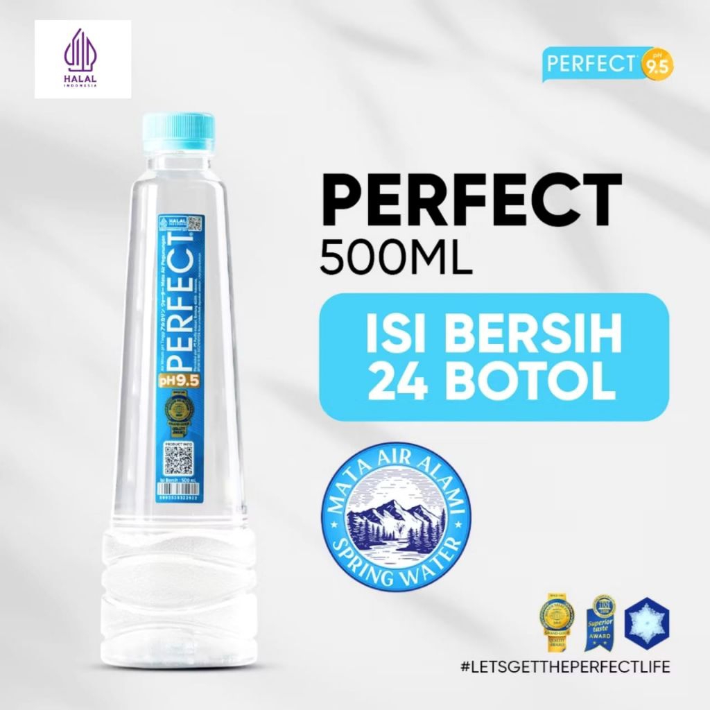 Air Mineral Perfect Uk 500 ml Ph 9,5 | Air Minum Perfect Alkaline
