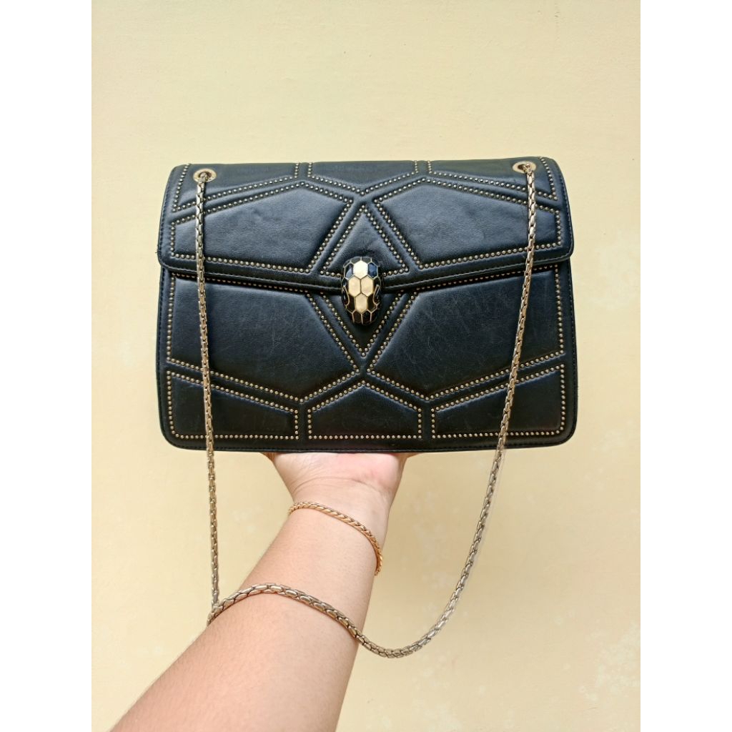 bvlgari preloved tas shoulder bag sexond