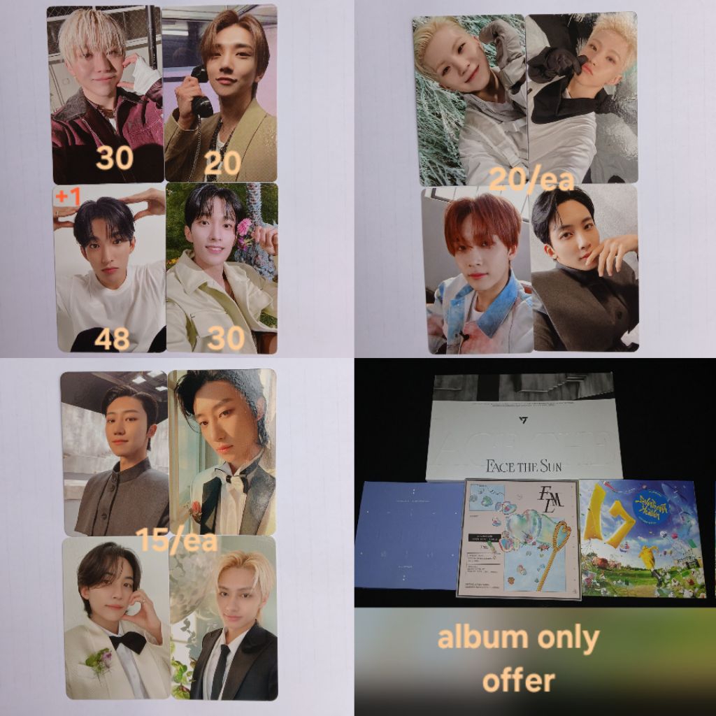 [READY STOCK] HAPPY BURSTDAY POB WEVERSE SEUNGKWAN FML CARAT DK JEONGHAN JOSHUA THE8 JUN FACE THE SU