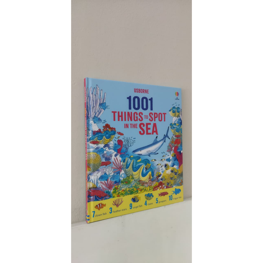 Mentari Bookstore - Usborne 1001 Things to Spot in the Sea Buku Anak Hitung Hewan Laut