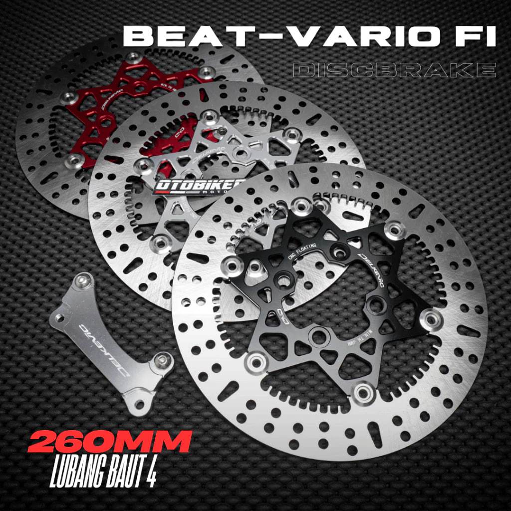 PIRINGAN CAKRAM DEPAN DELKEVIC 260MM BEAT FI KARBU DELUXE SCOOPY GENIO VARIO 110 125 150 CBS ISS LED