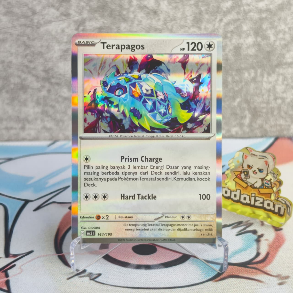 Terapagos MA3 144/193 ID Kartu TCG Pokemon