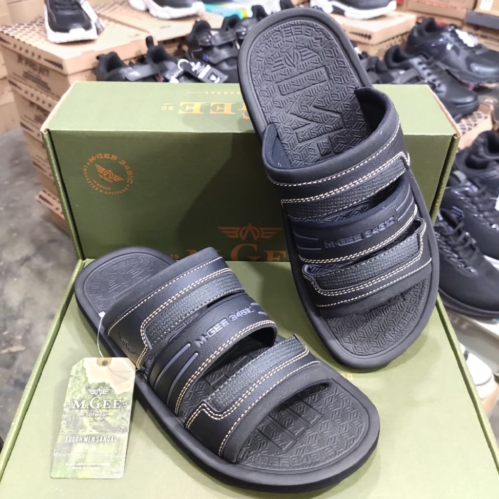 SANDAL MGEE ORIGINAL MG-PANDAWA SANDAL SELOP BAN 3 PRIA DEWASA SANDAL CASUAL UKURAN 39 - 43