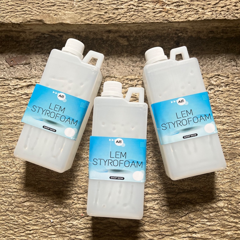 Lem Styrofoam | Lem Bening Cair | 1000 ML