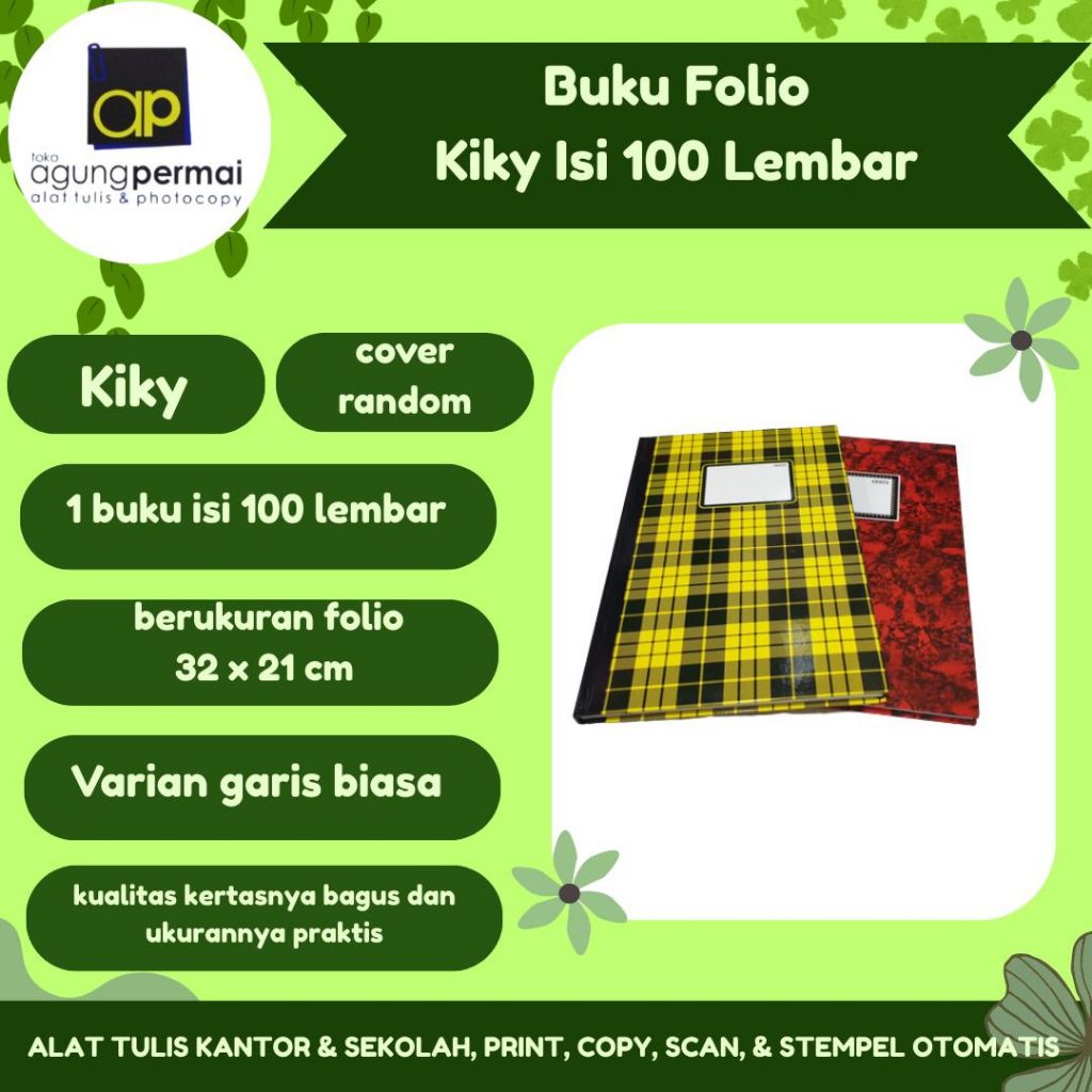Buku Hardcover Folio Kiky