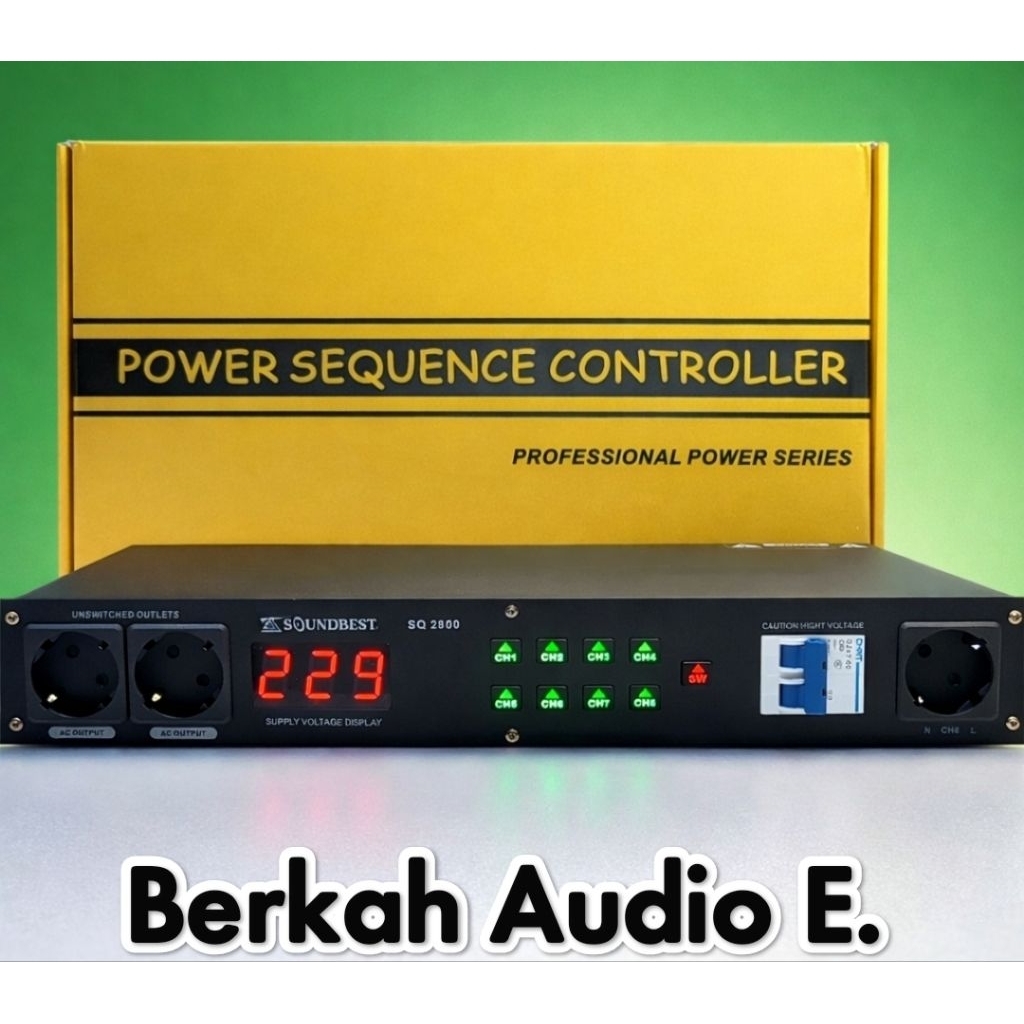 POWER SEQUENCER SOUND BEST SQ 2800 – PROFESSIONAL AUDIO SYSTEM