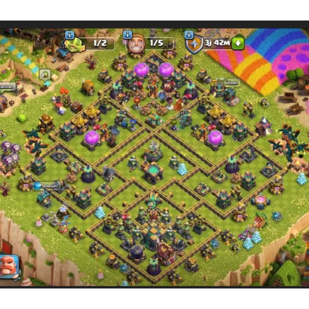 AKUN TH 14 (SEMI MAX) PERALATAN EPIC TERSEDIA // HARGA MURAH DAN AMAN Clash of Clans