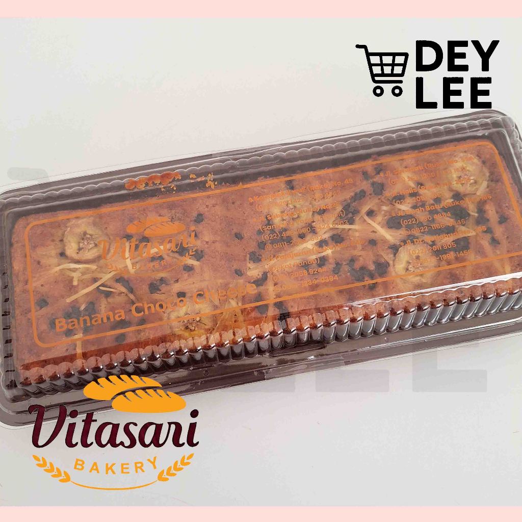 VITASARI Banana Choco Cheese Cake Panjang Fresh Halal Bandung