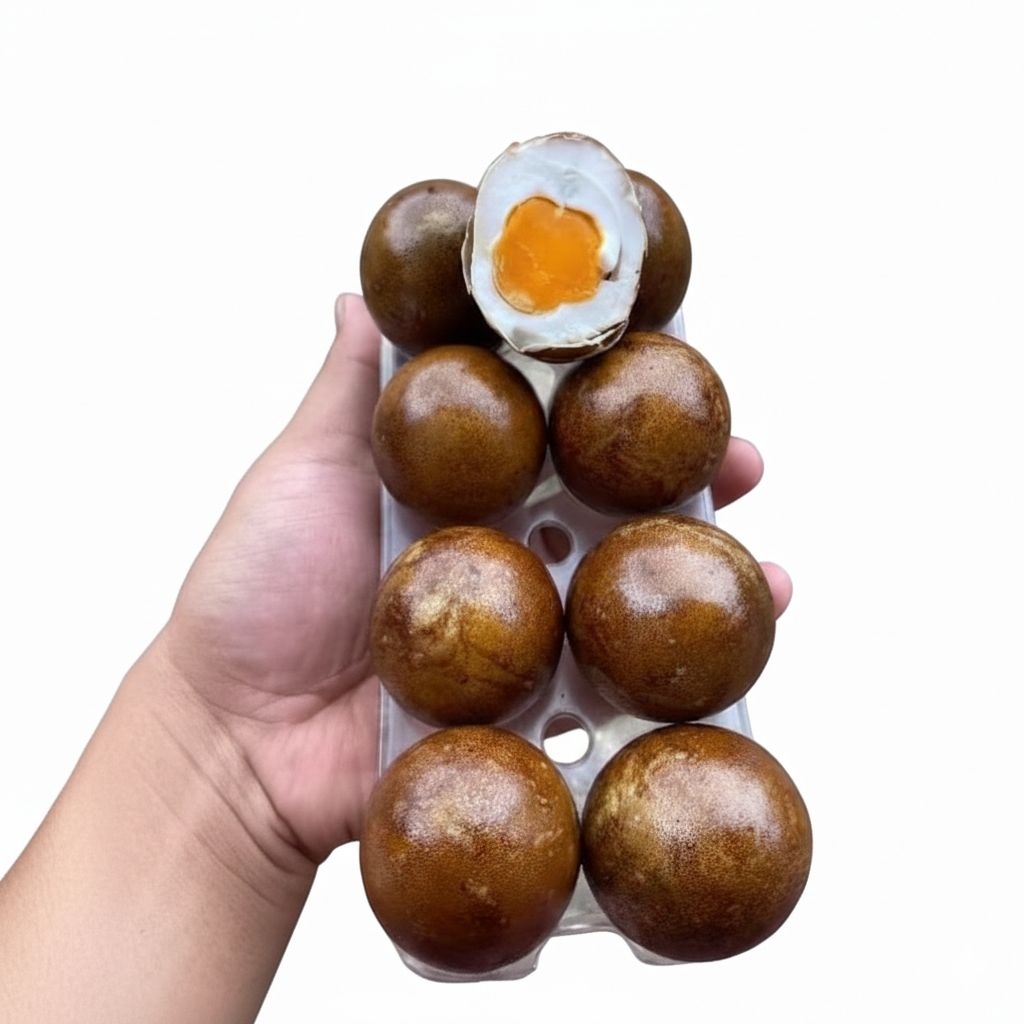 Telur Asin Asap Premium Paket 10 Butir | Telur Asin Asap Fresh Legit Masir | Mubarok Food