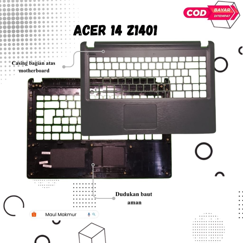 NEW Casing Laptop Acer 14 Z1401 14-Z1401 | Bagian Atas Motherboard Laptop