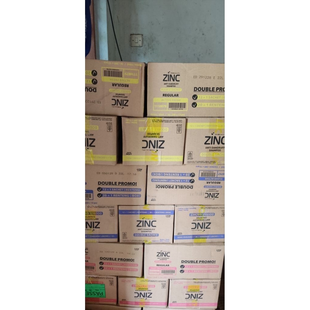 Sampo Zinc Sachet 1 Dus isi 21 Renceng