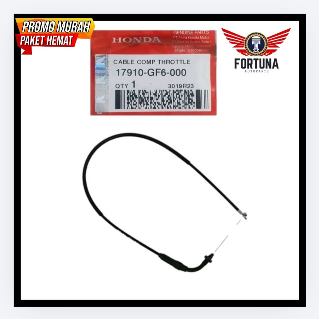 [Bisa COD] 17910-GF6-000 HGP AHM 100% ORIGINAL KABEL GAS HONDA WIN 100  ORIGINAL CABLE COMP THROTTLE