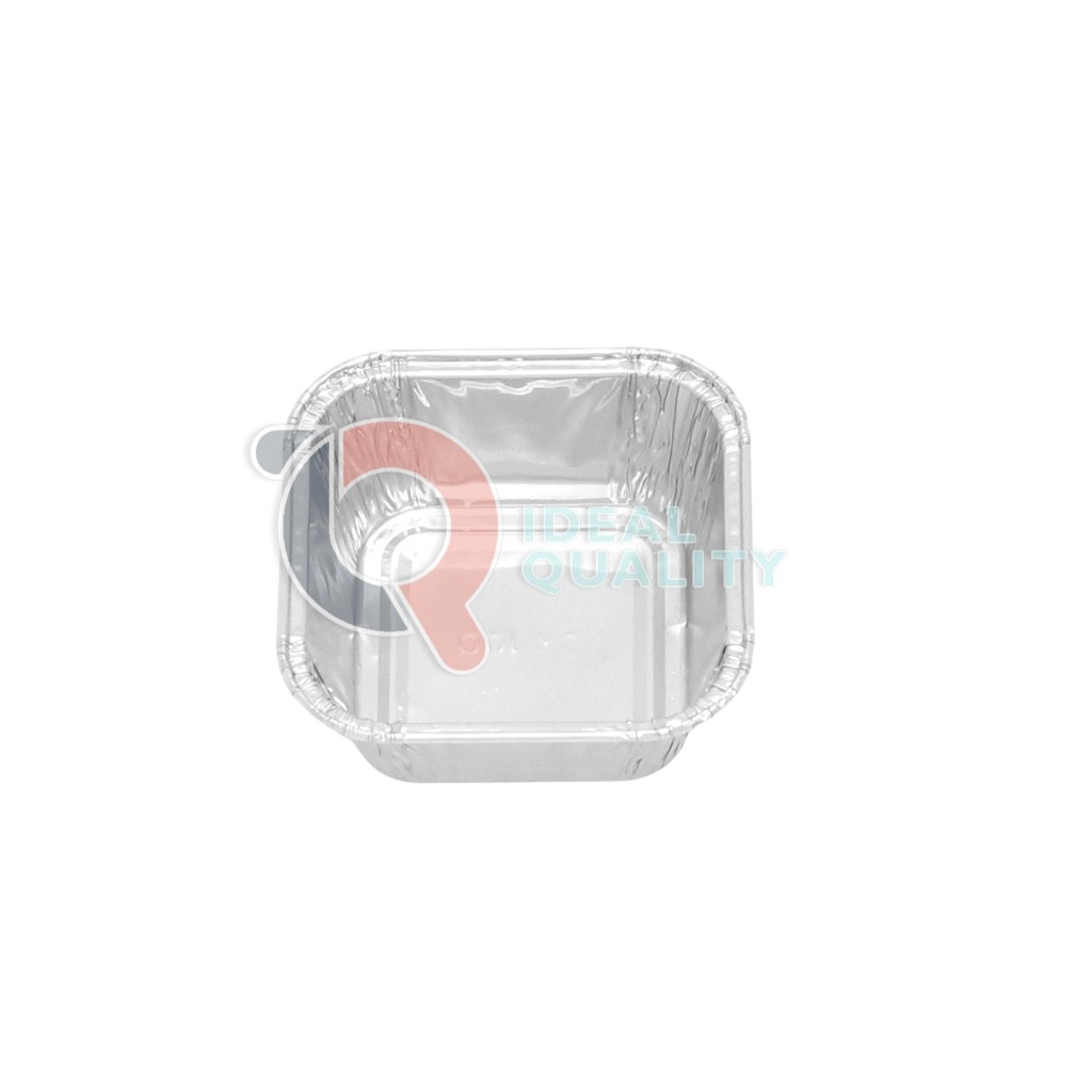 Aluminium Tray Persegi Kotak kecil Wadah Loyang Foil Tray Kotak kecil