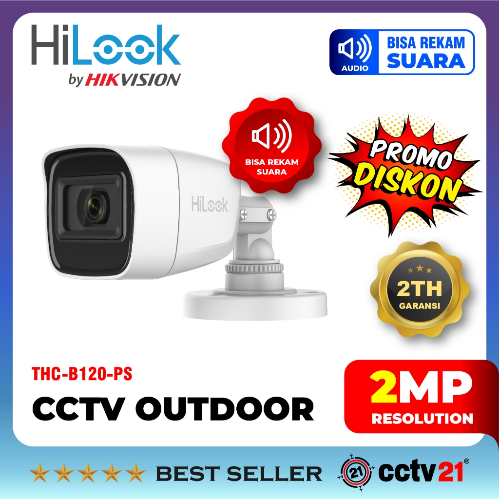 Kamera / CCTV Outdoor HILOOK AUDIO 2MP THC-B120-PS By Hikvision Harga Promo cctv21