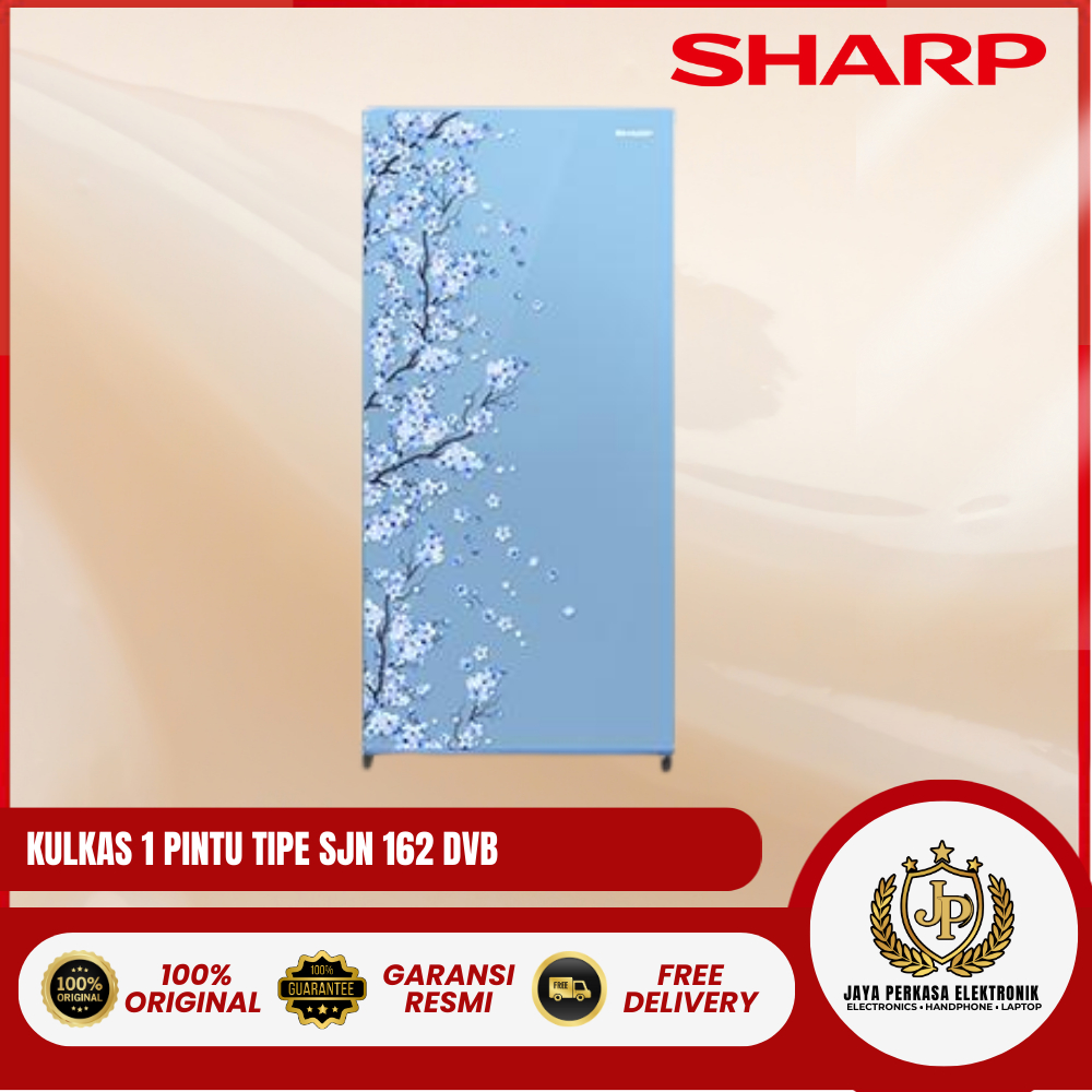 KULKAS SHARP 1 PINTU TIPE SJN 162 DSB PRODUK ORIGINAL DAN BERGARANSI