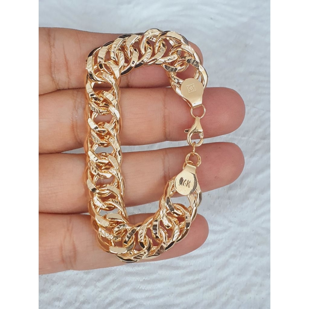 gelang sisik naga cukit adjutable emas 70% 700 70 % 16k 16k