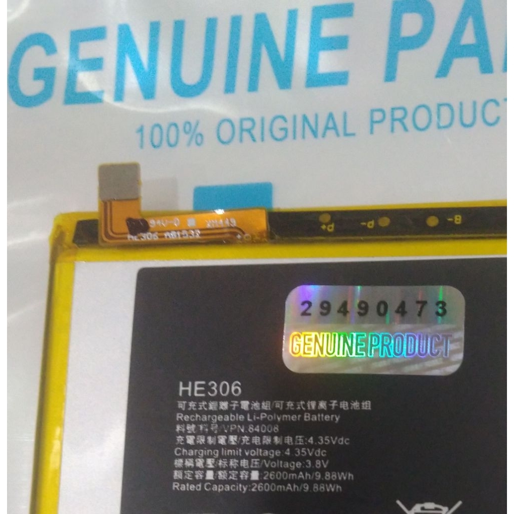 Sharp HE306 HE-306 Original 100% GENUINE Batu Batre Battery Baterai Sharp Aquos M1 FS8001