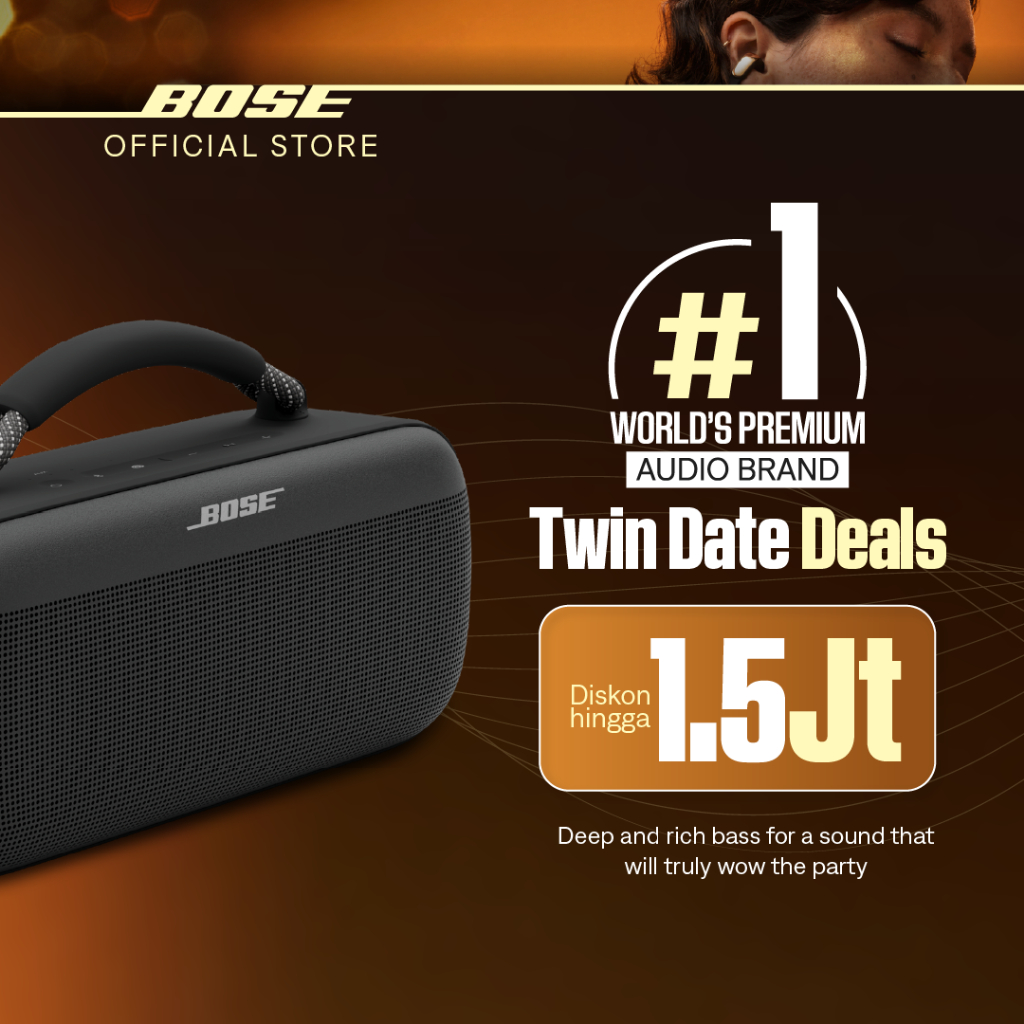 Bose SoundLink Max Speaker Bluetooth Portabel - Black / Blue Dusk