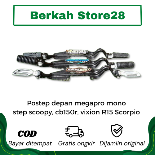 Postep depan Megapro Step Scoopy, Cb150r, Vixion R15 Scorpio