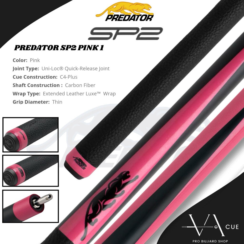 PREDATOR SP2 PINK1 - STIK BILIARD PREDATOR SP2 PINK 1