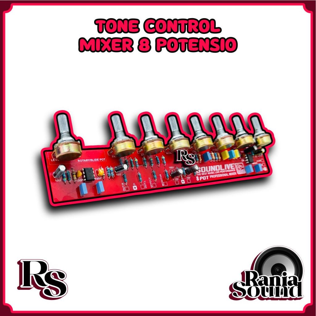 Tone Control Mixer 8 Potensio ups