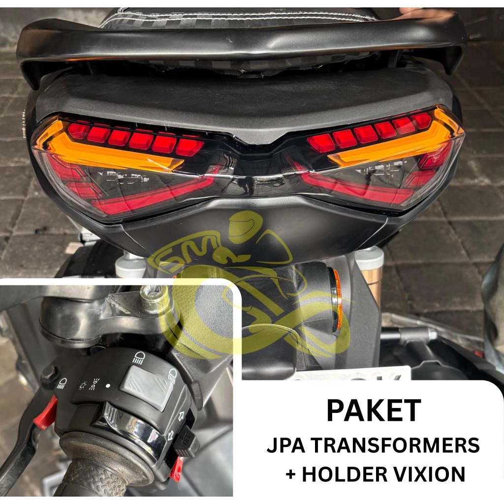 PAKETAN STOPLAMP JPA TRANSFORMER + HOLDER KIRI VIXION NMAX NEW