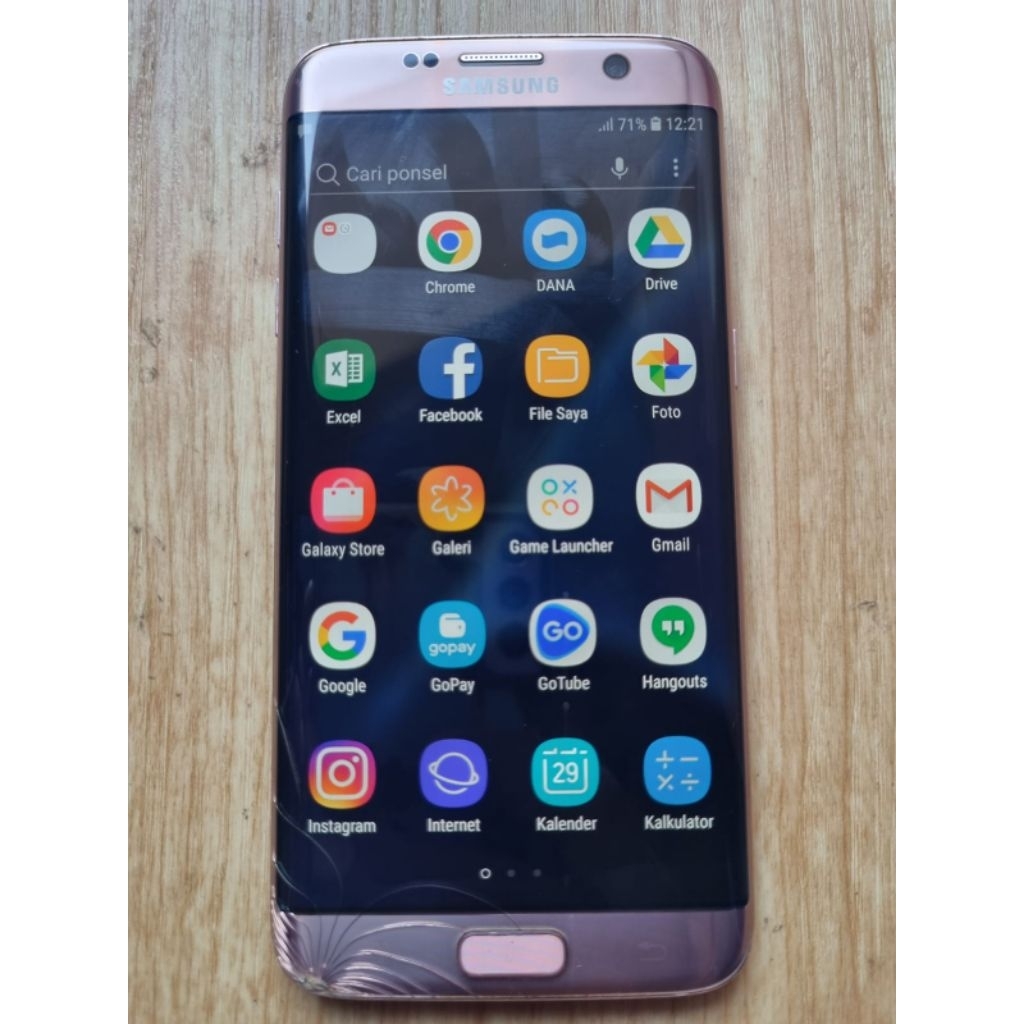 LCD SAMSUNG S7 EDGE ORIGINAL COPOTAN NORMAL UNIT SESUAI PIC
